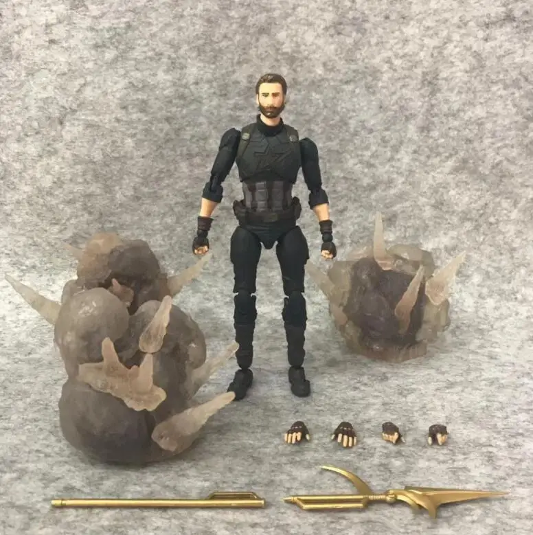 

Marvel Captain American & TAMASHII EFFECT EXPLOSION 15cm Avengers Infinity War BJD Action Figures Toys