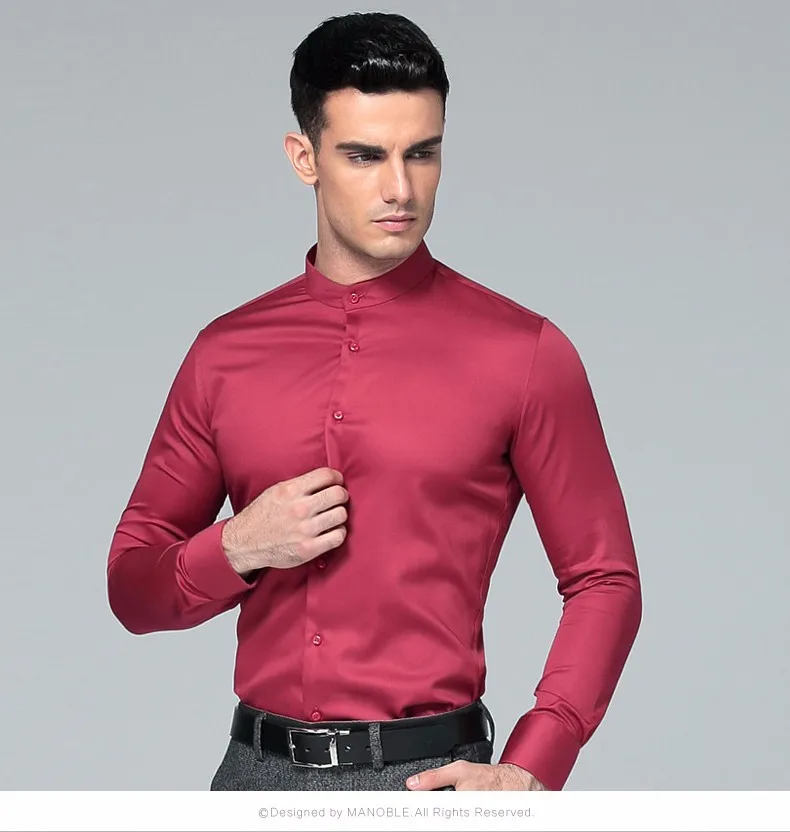 compridas camisas de vestido masculino camisas de