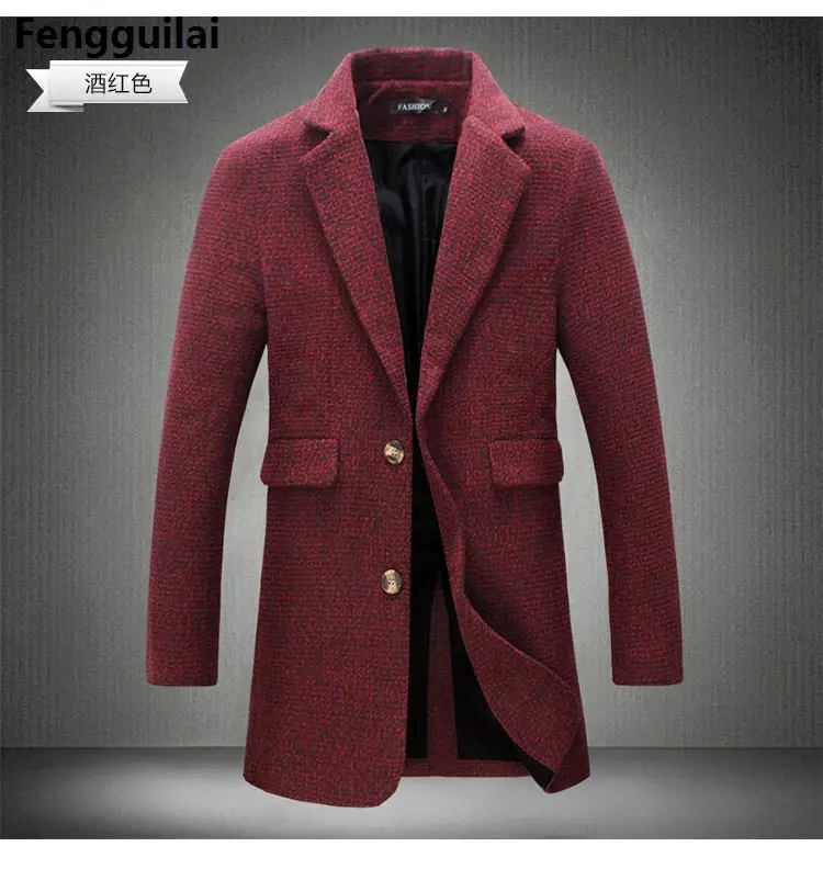 2018 New Long Trench Coat Men Windbreak Winter Fashion Mens Overcoat 40 %Wool Quality Thick Warm Trench Coat Male Jackets 5xl 2018 New Long Trench Coat Men Windbreak Winter Fashion Mens Overcoat 40 %Wool Quality Thick Warm Trench Coat Male Jackets 5xl