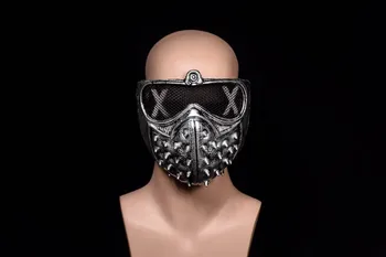 

2019 New Halloween punk devil COS anime stage performance mask street dance ghost step personality rivet death cool mask