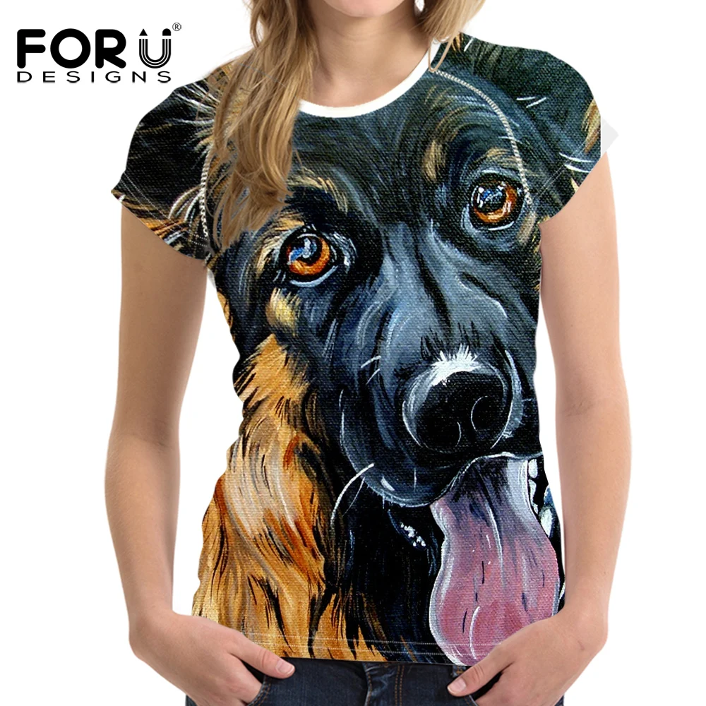Модная женская футболка FORUDESIGNS Женская крутая брендовая одежда Женские