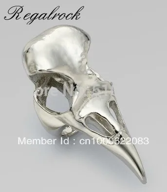 Regalrock, кольцо с изображением головы ворона