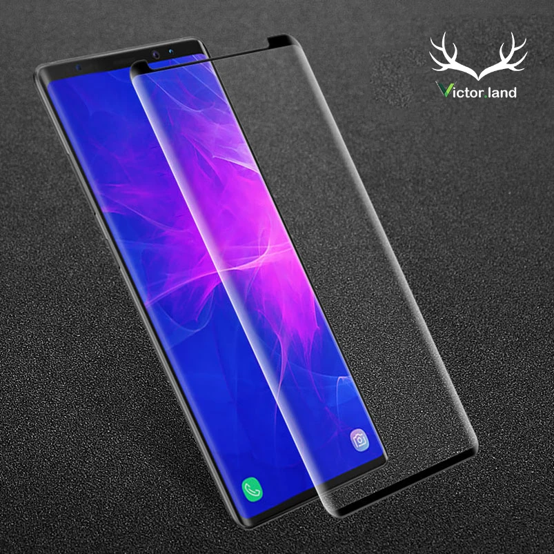 

Friendly Curved Edge Tempered Glass Screen Protector For Samsung galaxy Note 10 Plus 9 8 S10 E S9 S8 Plus S7 Edge Case Film