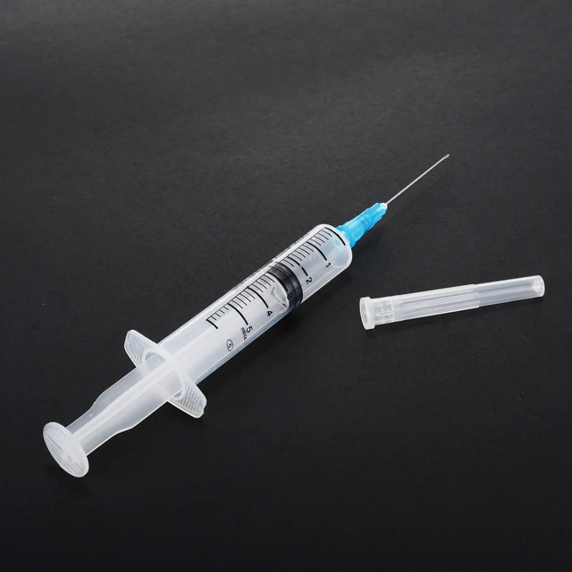 5 Set Glue Syringe 5ml Syringe Plastic Syringe With Sharp End Tip Needle  And Storage Cap For Grease Soldering Paste - AliExpress