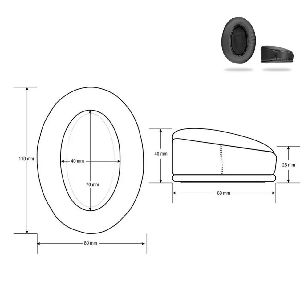 IMTTSTR 1 Пара амбушюры Наушники крышка подушки Замена чашки для sony MDR-ZX770BN MDR-ZX780DC гарнитура