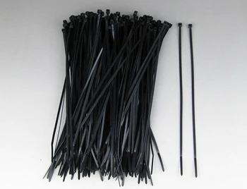 

Wholesale Single Black Color Plastic Nylon Cable Tie 250 pcs / lot 5*400mm Good Quality Free Shipping