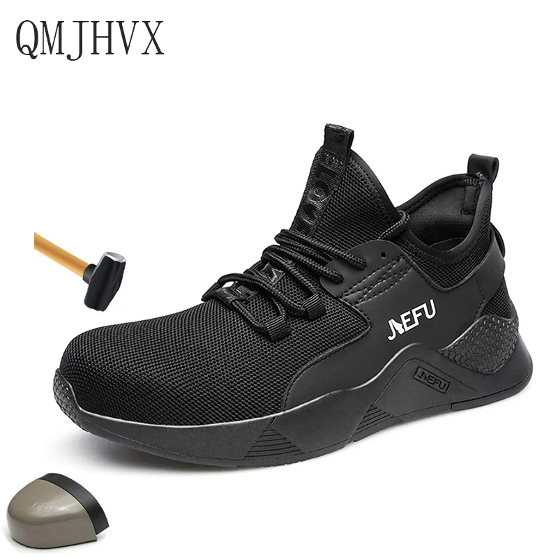 

New Breathable lightweight Men's kevlar Midsole Work Safety Shoes Construction Modyf Men With Steel Toe Cap Work Safety Shoes