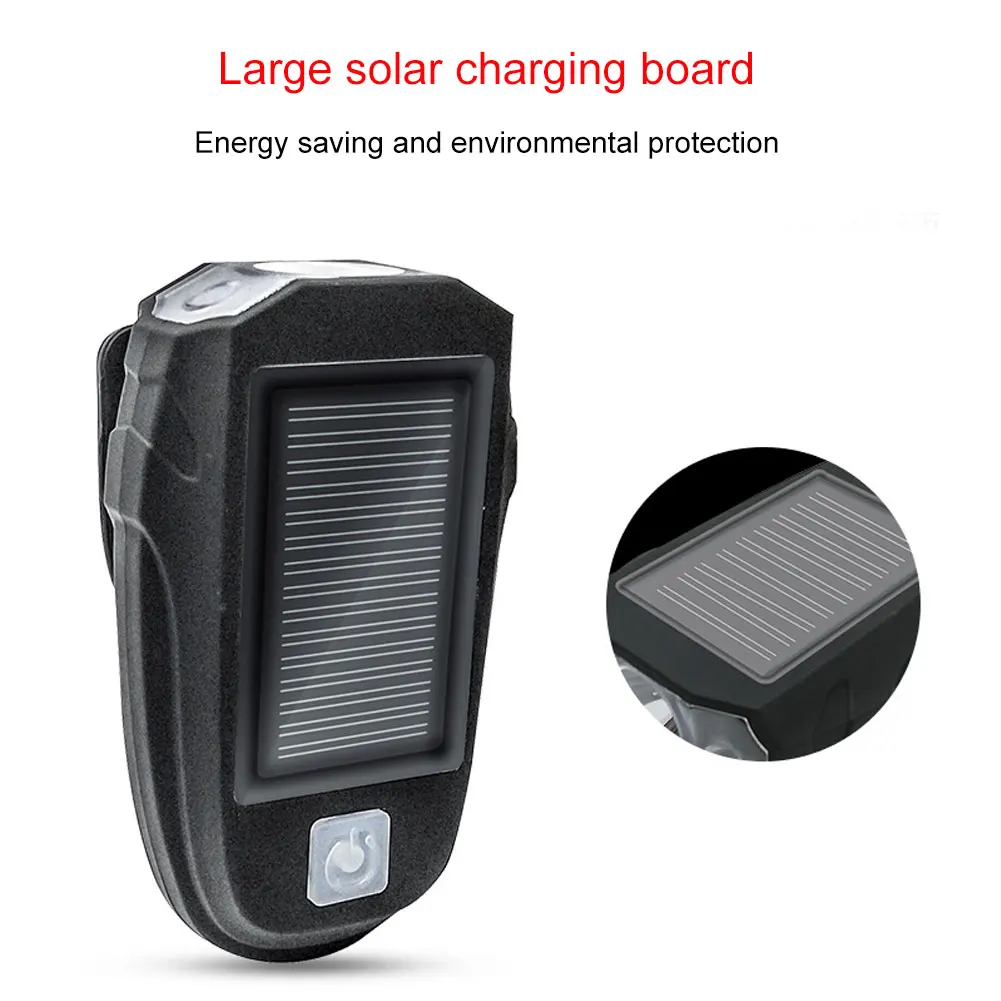 New Solar Power USB Charging T6 Bike Light Bicycle Front Handlebar Cycling LED Lamp