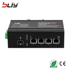 Bliy 1GX4GT Горячая 5 порты и разъёмы промышленный коммутатор gigabit media converter 1 волокно Переключатель SFP с Лучшая цена mikrotik гигабитный переключатель