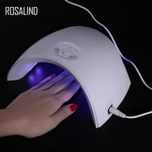 ROSALIND 36 Вт УФ светодиодная лампа для ногтей USB разъем УФ-светильник для гелевых ногтей ультрафиолетовая УФ светодиодная Сухая лампа