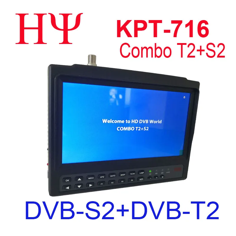 [Натуральная кожа] KPT-716TS DVB-S2 DVB-T2 satllite Finder метр HD спутниковая тарелка ТВ приемник MPEG-4 модулятор лучше satlink ws-6979 6933
