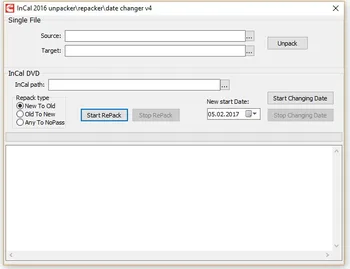 

InCal Unpacker / Repacker / Date Changer 2016 v4 +unlock key maker