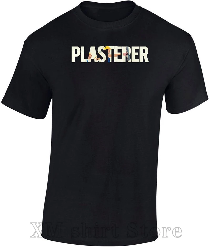 Забавная персонализированная футболка Plasterer мужская рубашка с надписью Labourer Banter