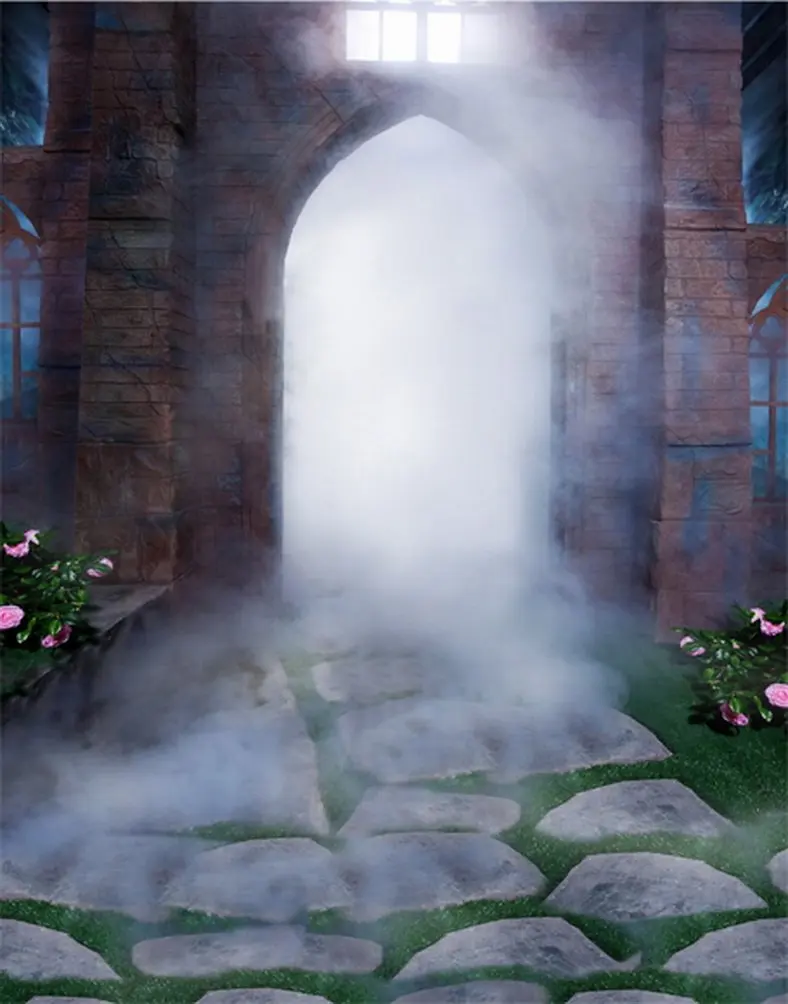 

5x7ft Hazy Mysterious House Photography Backdrops Photo Props Studio Background