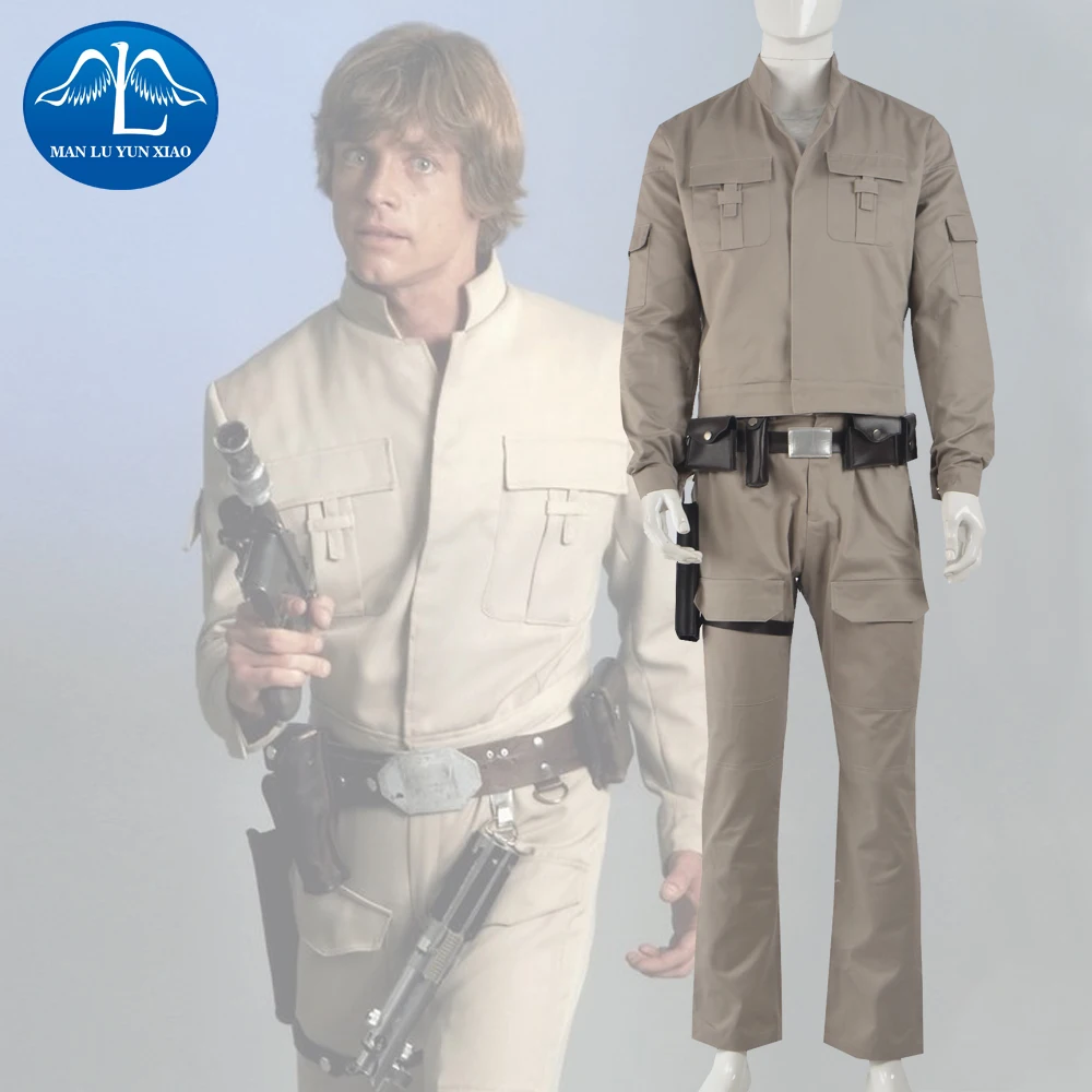 

MANLUYUNXIAO Men's Costume Luke Skywalker Cosplay Costume Men Outfit Adult Halloween Cosplay Costume For Men Custom Made