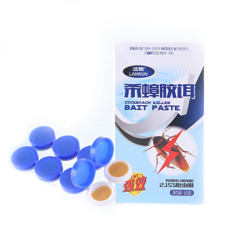 

8pcs/lot Cockroach Killer Drugs Gel Baits Pest Control Effective Eco-friendly lote Trap Roach Killing Eradicate miraculous