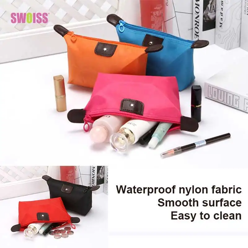 

SWOISS 10pcs/Lot Cosmetic Bag Travel For Makeup Pouch Beautiful Functional Toiletry Bag Kit Make Up Wash Storage Tool