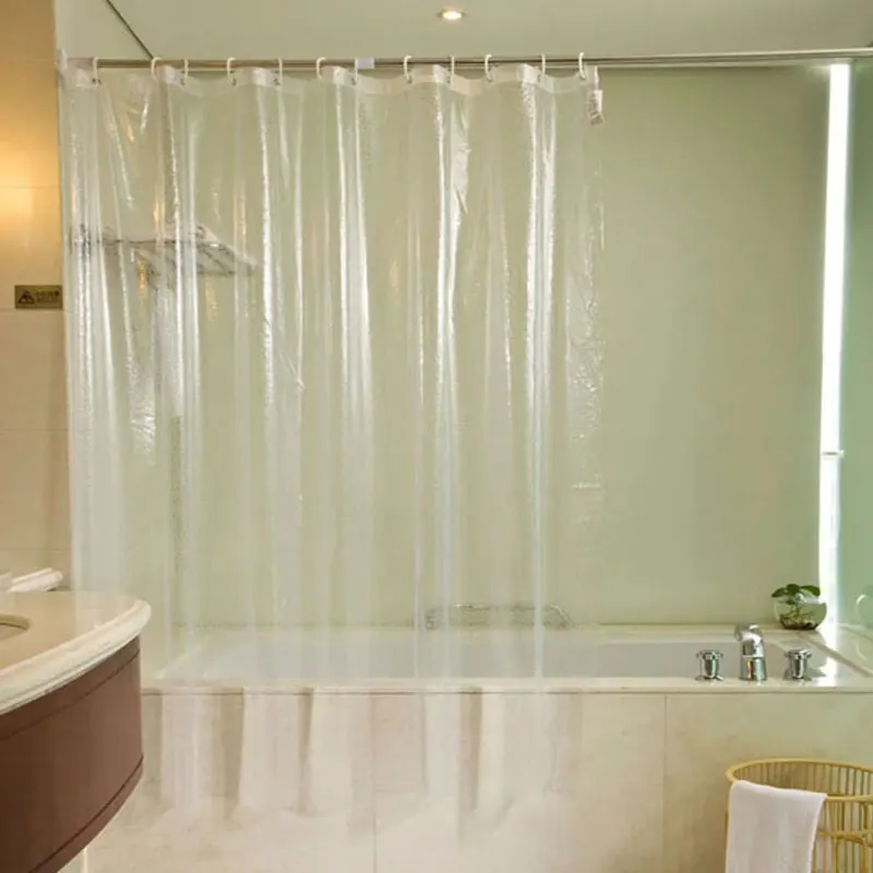 Buy PEVA Waterproof Transparent Plastic Shower