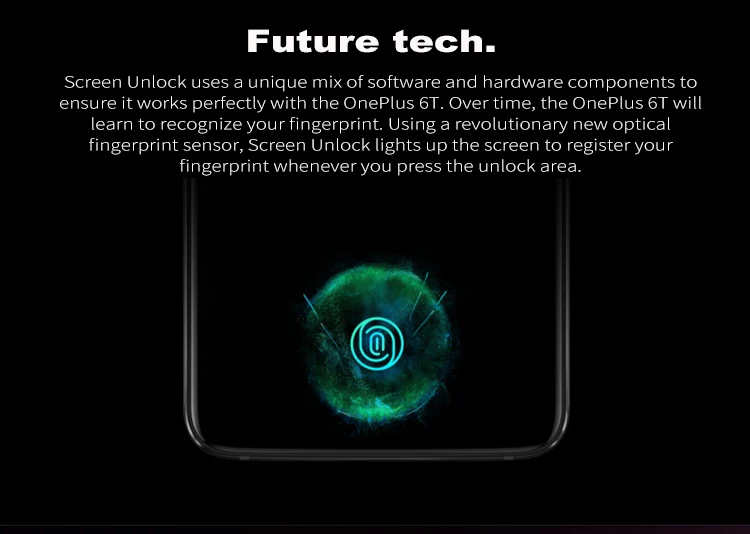 ONEPLUS 6T A6010 8GB RAM 128GB ROM Qualcomm Snapdragon 845 2.8GHz Octa Core 6.41 Inch 2.5D AMOLED Corning Gorilla Glass 6 FHD+ Full Screen Dual Camera Android 9.0 4G LTE Smartphone
