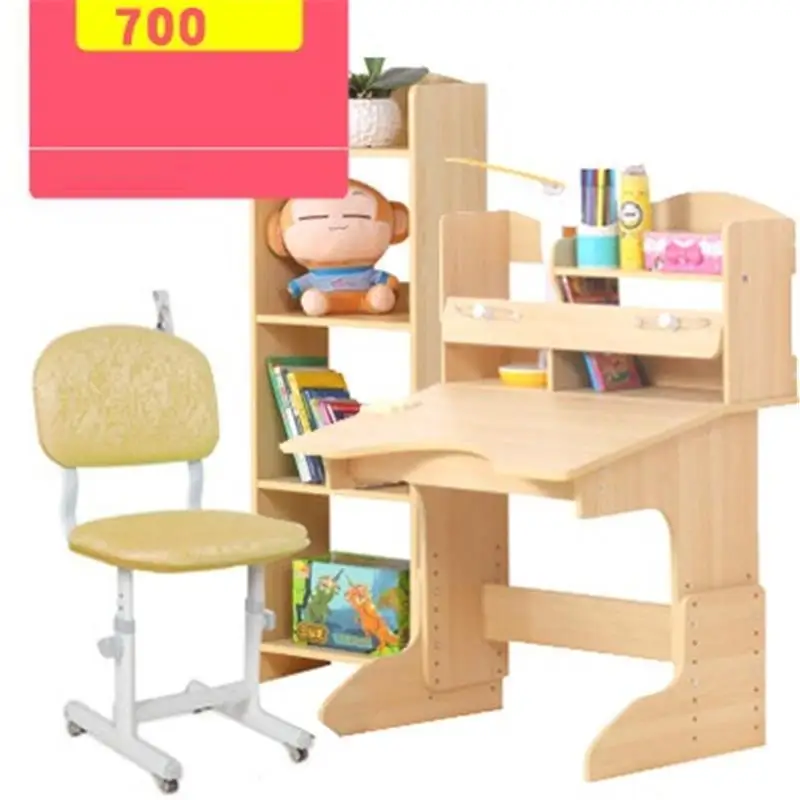 Belajar Tafel Estudiar Estudio Tisch Estudar Tableau Infantil Tavolino Bambini деревянный стол Mesa Enfant Escritorio для обучения детский стол - Цвет: Version H