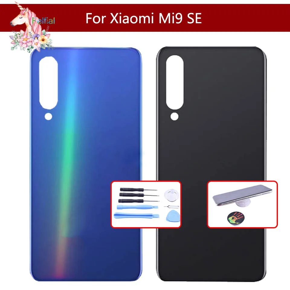 Крышка батарейного отсека для Xiaomi Mi 9 MI9 SE Mi9 explore Задняя стеклянная панель задняя