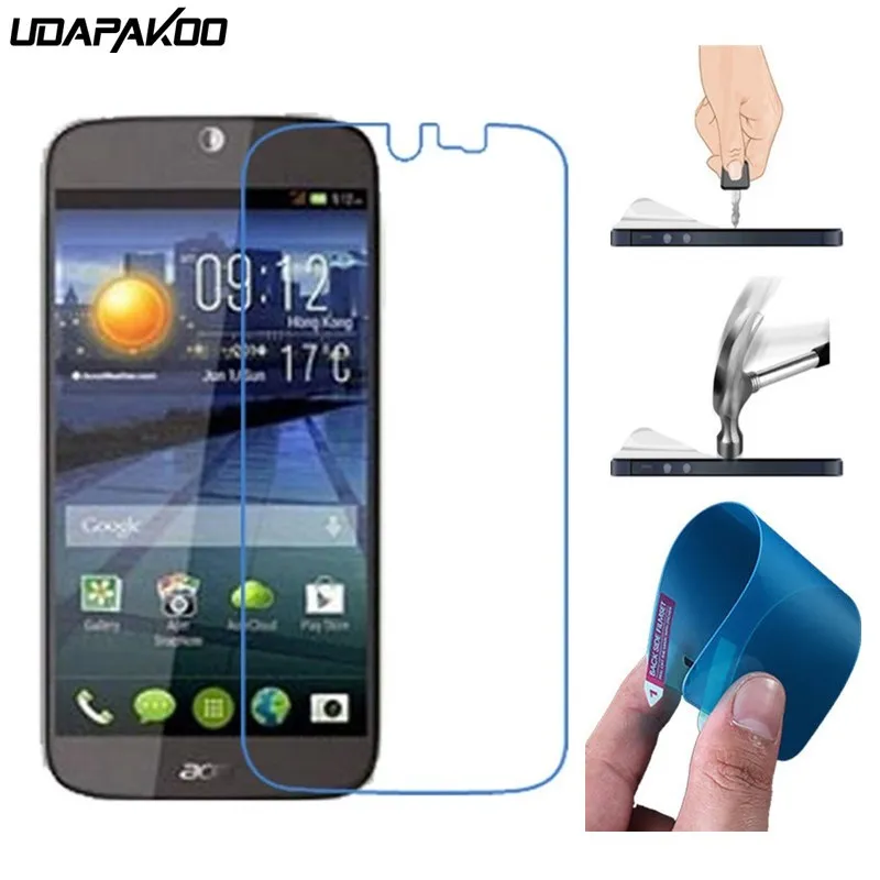 

udapakoo Explosion proof Screen Protector film soft glass nano film for Acer Liquid Z520 M220 Z410 Z500 Jade S55 Jade Plus E700
