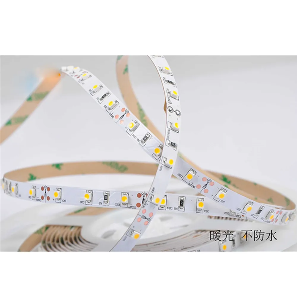 cheap 5m 3528 SMD 120 LEDs M Warm White Yellowish Flexible LED Light DC24V non waterproof LED Strip