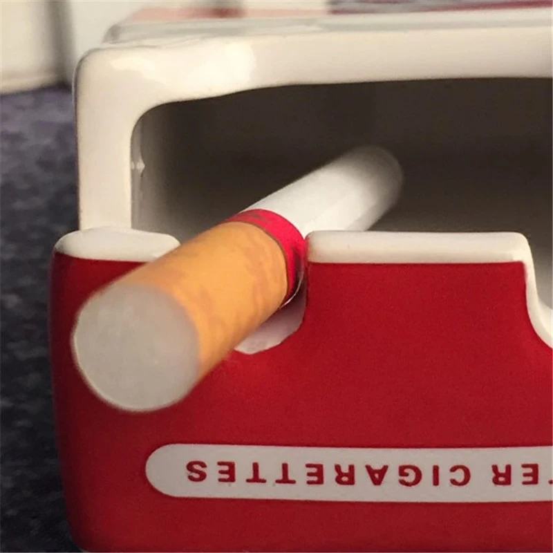 Creative Personality Tobacco cigarette Box Ashtray design Bedroom
