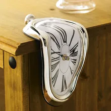 90 градусов искажения настенные часы креативные римские цифровые часы плавления часы художественная коллекция гостиная креативное украшение