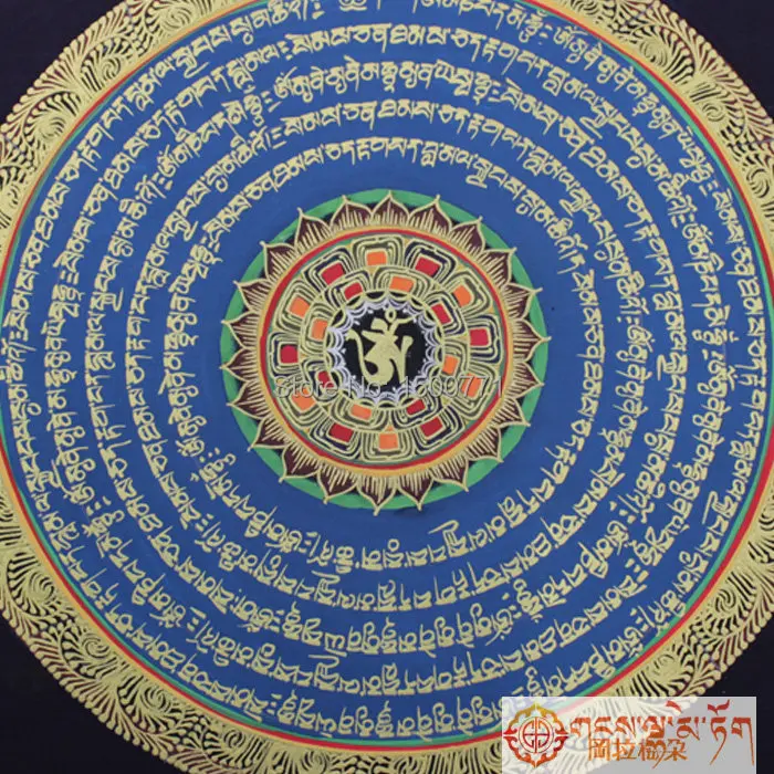 

Nepal Handmade Tibetan Thangka wholesale mantras Mandala Thangka Padme Hung decorative painting