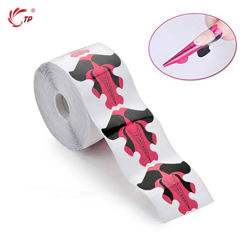 

TP Stiletto Nail Extension Forms Stickers for Gel Acrylic Tips Extension Professional Nails System Builder Guide Stencil Design