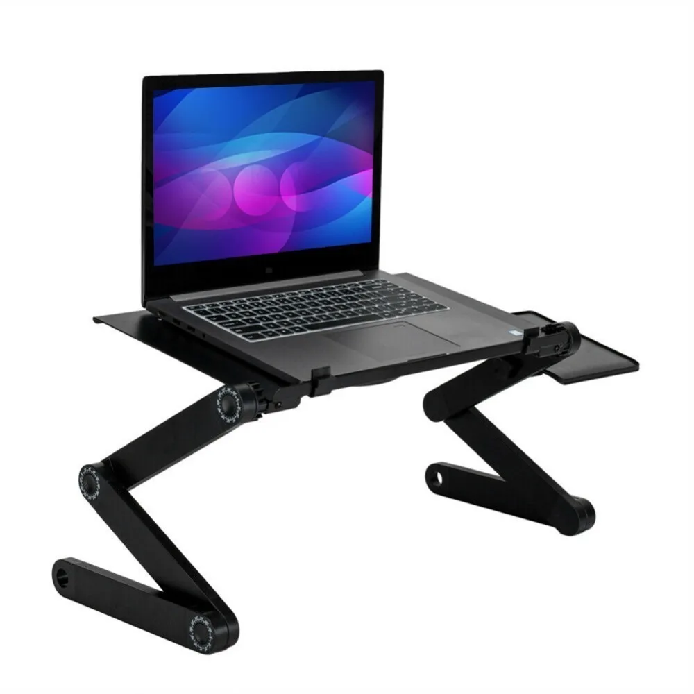 

1pcs Portable Flexible PC Desk Foldable Adjustable Laptop Notebook Desk Computer Table Stand Tray For Sofa Bed Table Meadow