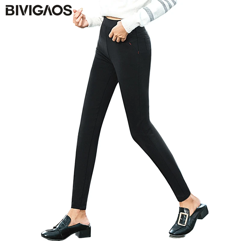 thick black jeggings