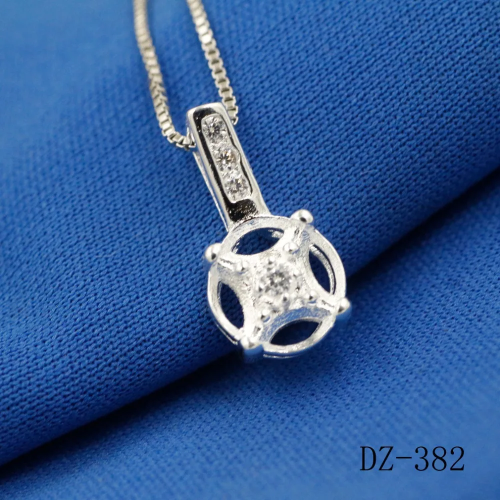 925 sterling silver pendant Female money inlay zircon silver pendant