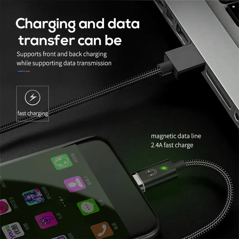 IPSKY 3 в 1 USB кабель Магнитный зарядный Шнур для Iphone 8 7 Xr кабели Быстрая Зарядка