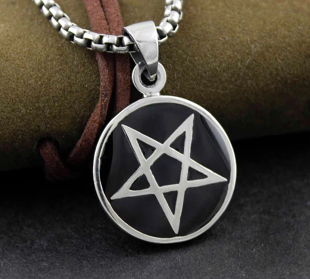 Wiccan Wiccan Jewelry Pagan Pentagram Necklace Pentagram Pendant Silver Pentacle Pentacle Necklace,small Silver Pentagram Necklace