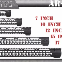 Тактический ультра тонкий KeyMod 7 10 12 15 17 дюймов поплавок Пикатинни Handguard Крепление подходит. 223/5,56 AR15 M4 M16