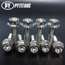 Pytitans Титан Фланцевая головка шестигранный болт 6 отверстий M8* 35 мм длина Gr5 материал титановый сплав с фабрики Цена