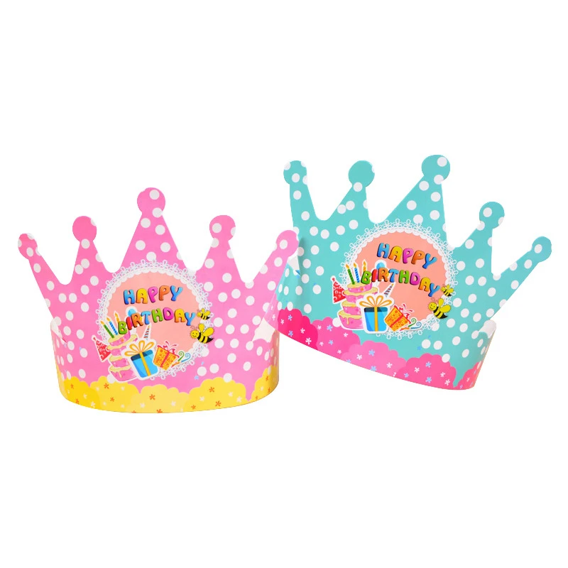 Cartoon High Quality Birthday Hat Crown Party Celebration Headdress Party Hats
