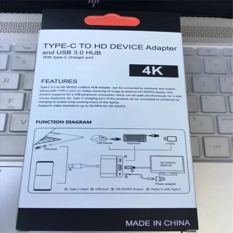 USB 3 1 Type C к 4K HDMI 0 концентратор порт для зарядки OTG адаптер Samsung galaxy S8/S8 PLUS и т. Д. Для