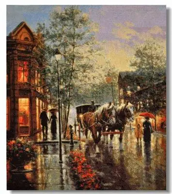 

Needlework,DIY Cross Stitch,Sets For Embroidery kits,14CT&16CT&18CT,Oil painting - street