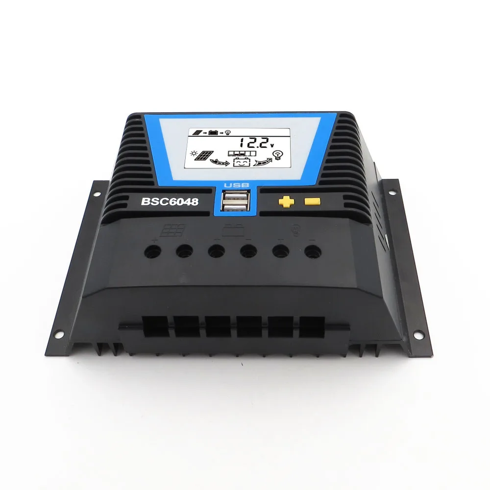 

24V 12V 10A 20A 30A 40A 50A 60A 80A Auto Solar Panel Battery Charge Controller PWM LCD Display Solar Collector Regulator