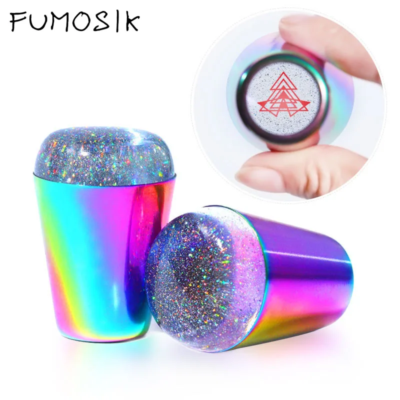 

Nail Art Stamper Colorful Silicone Soft Seal Printing Stamping Stamper Stamp Stamping Plate Seal Nail Art Stamper