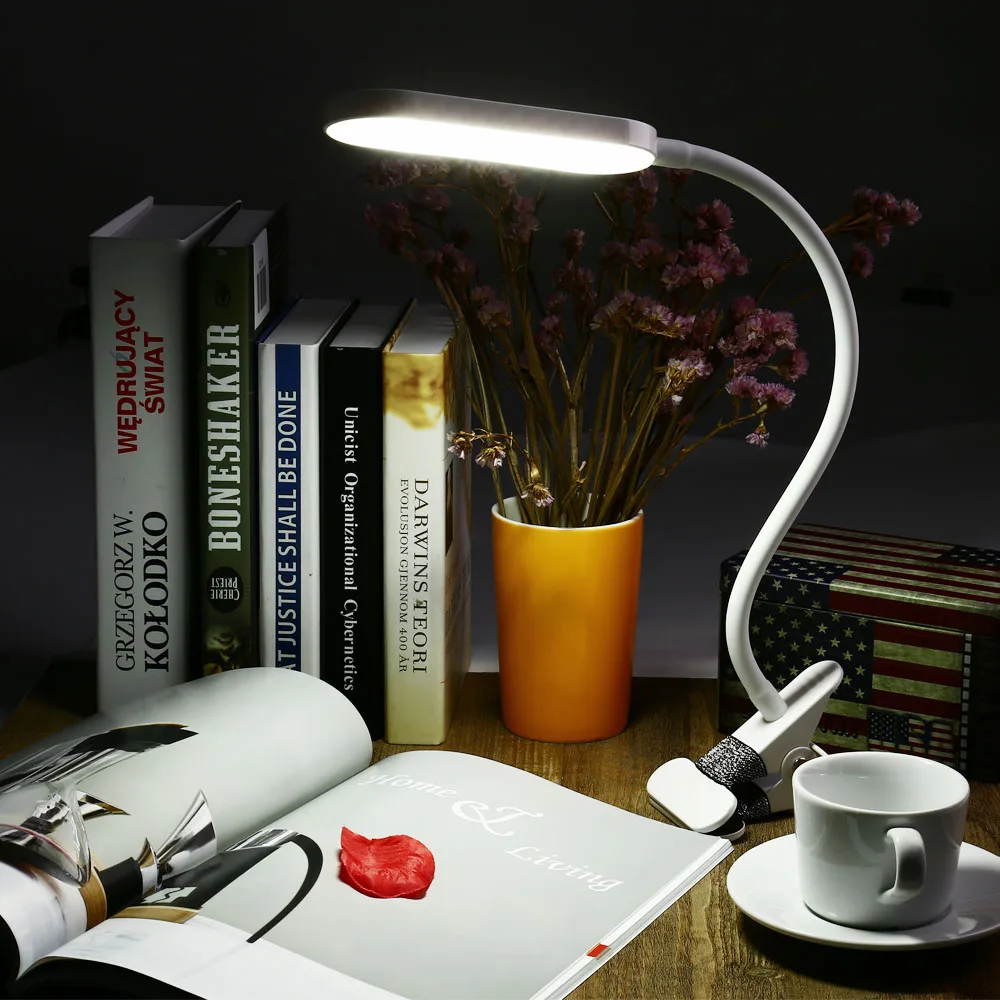Eye Protection USB LED Clip Lamp LED Flexible Table Light New