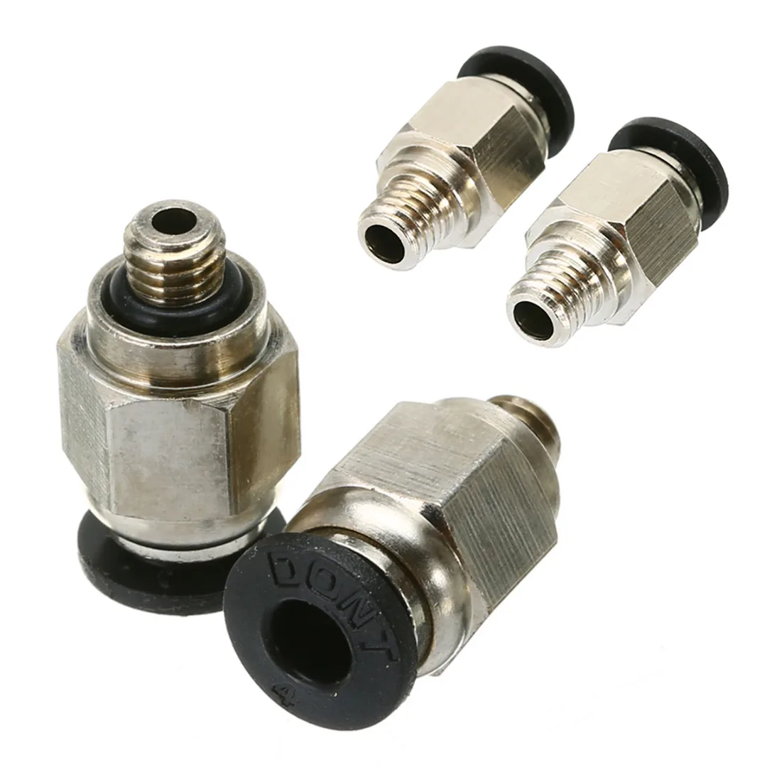 

Mayitr 2pcs Pneumatic Fitting-Bowden Connector PTFE Tube Connectors M5/M6 Thread for Reprap 3D Printer Filament