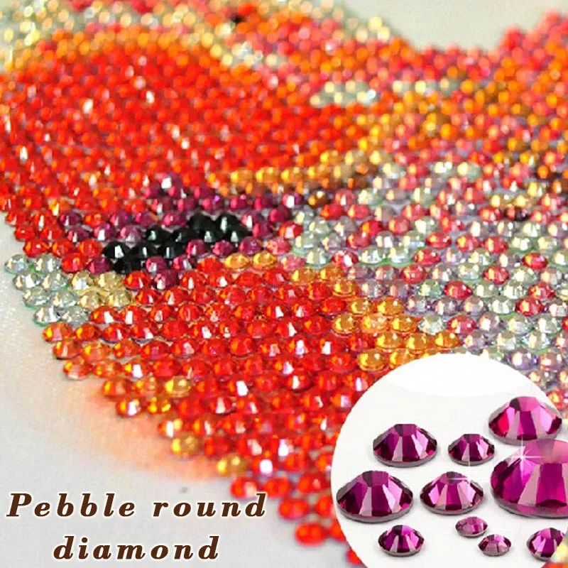 LaoJieYuan бабочка хорошее качество DIY алмазная живопись по номерам для взрослых - Цвет: Pebble round diamond