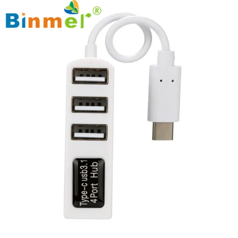 Binmer WH Тип с разъемами типа C и 4-Порты и разъёмы USB 3,0 док-станция USB 3,1 адаптер для ПК Apple Macbook 112 Sep 15