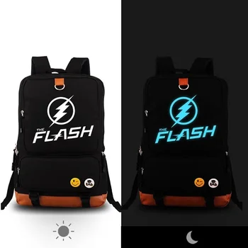 

Casual The Flash Luminous Bags Students Boys Girls Backpack Fashion Cool High Quality Backpack Men Women Daily Backpack