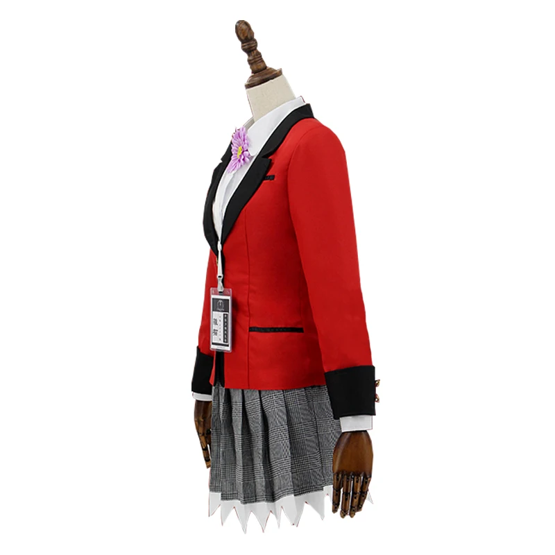 ROLECOS аниме Kakegurui 2 сезон Косплей Костюм Yumemite Yumemi школьная форма для женщин
