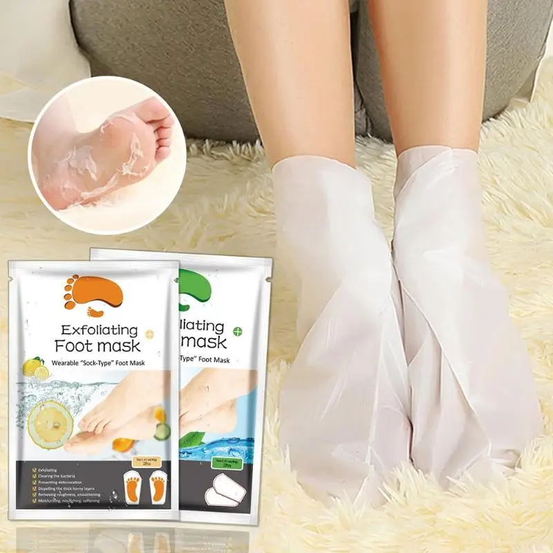 1 bolsa = 2 piezas calcetines de máscara de pie exfoliantes para calcetines de pedicura para pies máscara de pies cuidado de la salud piel cuidado pies Eliminación de la piel muerta 1 bolsa = 2 piezas calcetines de máscara de pie exfoliantes para calcetines de pedicura para pies máscara de pies cuidado de la salud piel cuidado pies Eliminación de la piel muerta